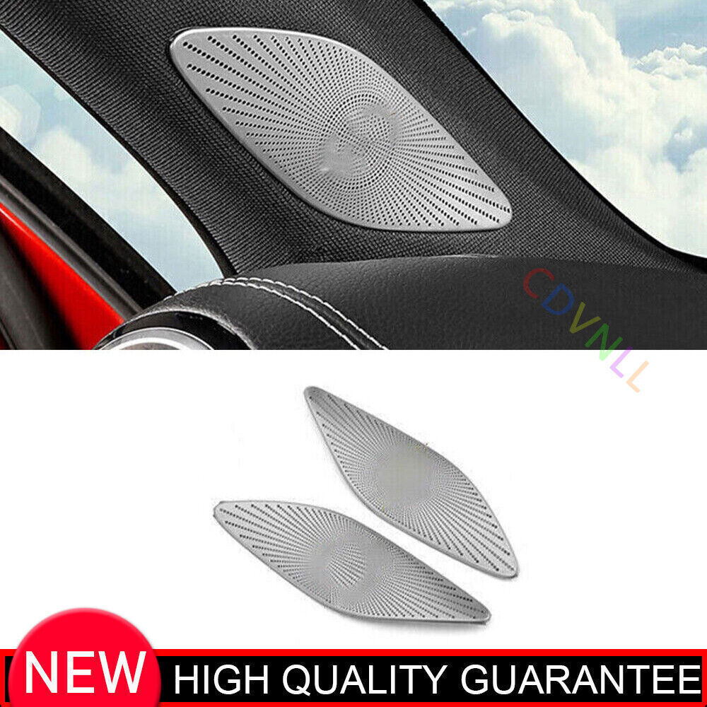 For Benz A-Class W177 2019-22 Silver Steel A Pillar Horn Frame Decor Cover Trim