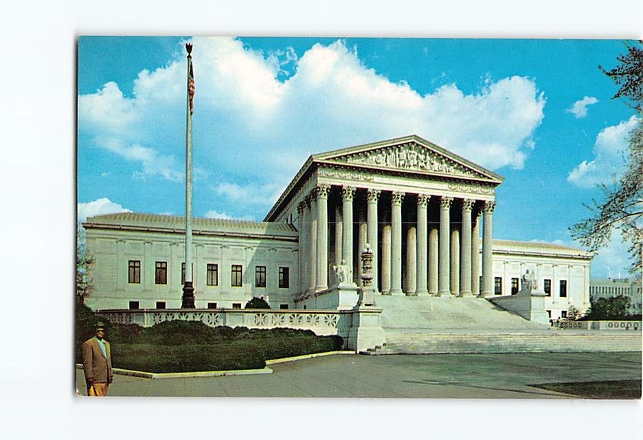 Postcard US Supreme Court Building Washington DC District of Columbia USA