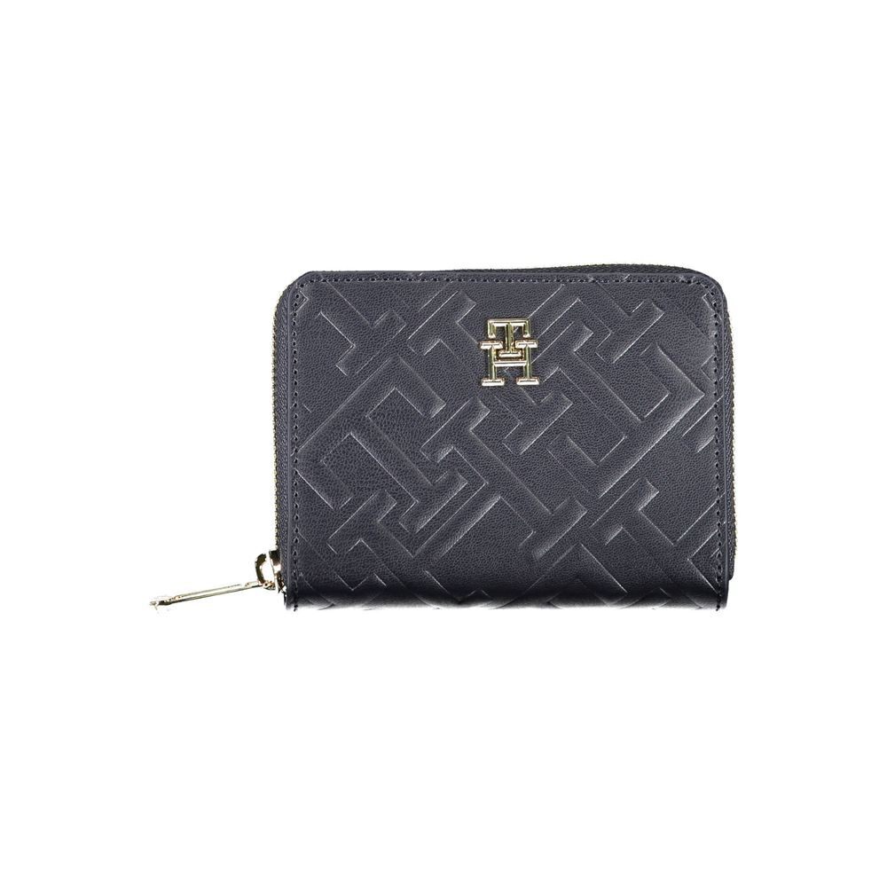 Tommy Hilfiger Blue Polyester Womens Wallet Stylish and Durable