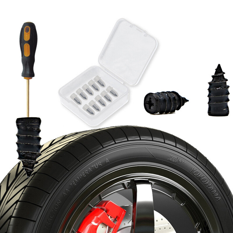 10pc Tire Repair Kit DIY Flat Tire Repair Car Truck Motorcycle Home Plug Patch /