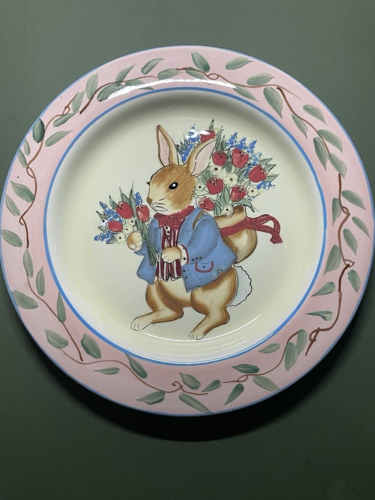 Susan Winget Certified International Rabbit 11.25” plate