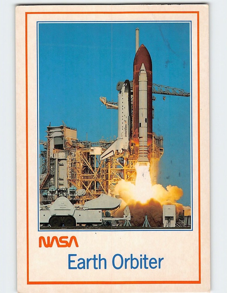 Postcard Earth Orbiter NASA John F. Kennedy Space Center Merritt Island FL USA