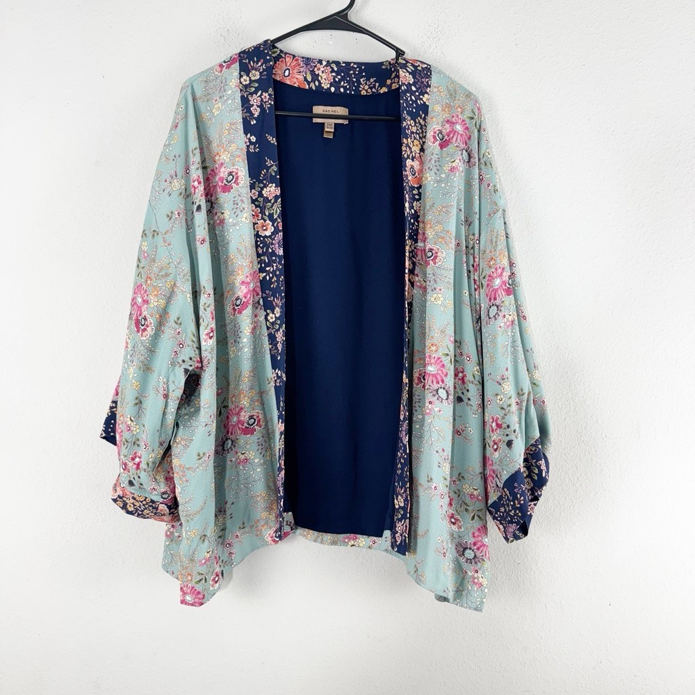 Kachel x Anthropologie Women's Greer Open Front Kimono Size OS Light Blue *Read*