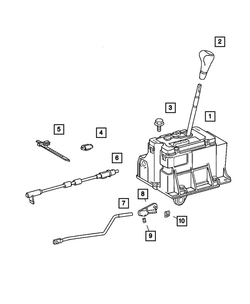 Genuine Mopar Gear Shift Control Rod 5102589AA