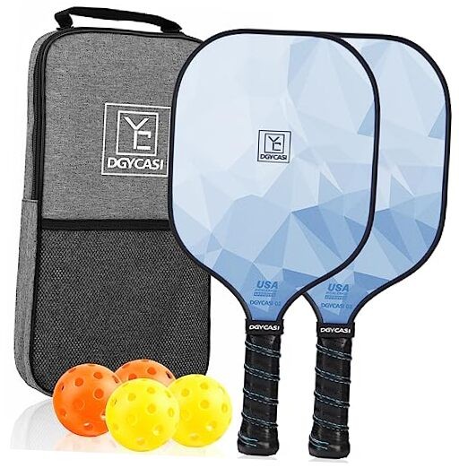 USAPA Approved Fiberglass Pickleball Paddles Set of 2