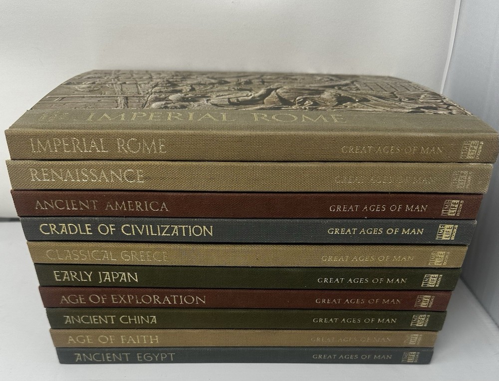 Vintage Set 10 Books, Time-Life GREAT AGES OF MAN, Hardcover, Illustrated MINT