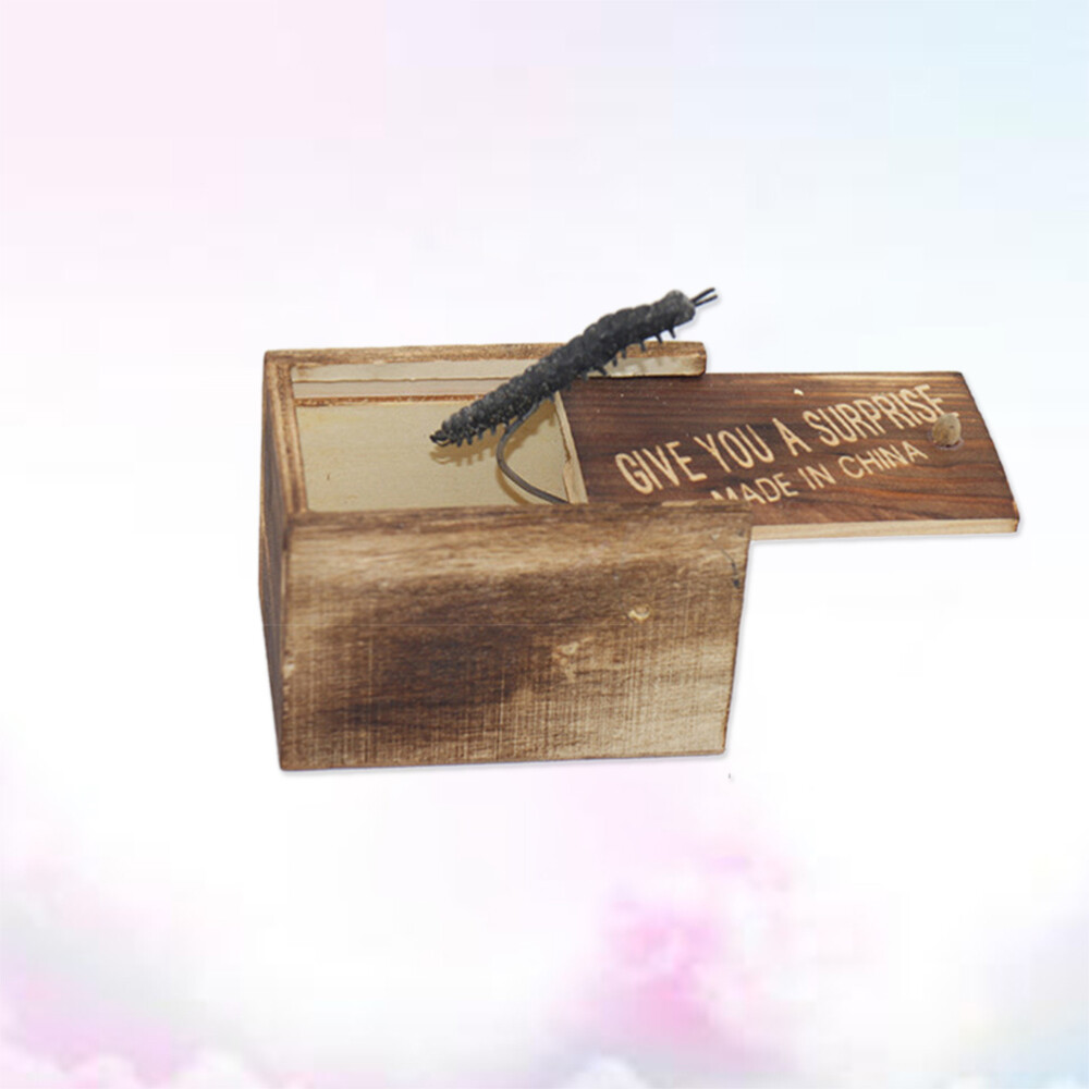 Halloween Prank Toys Wooden Surprise Scared Wooden Box Wooden Scare Box