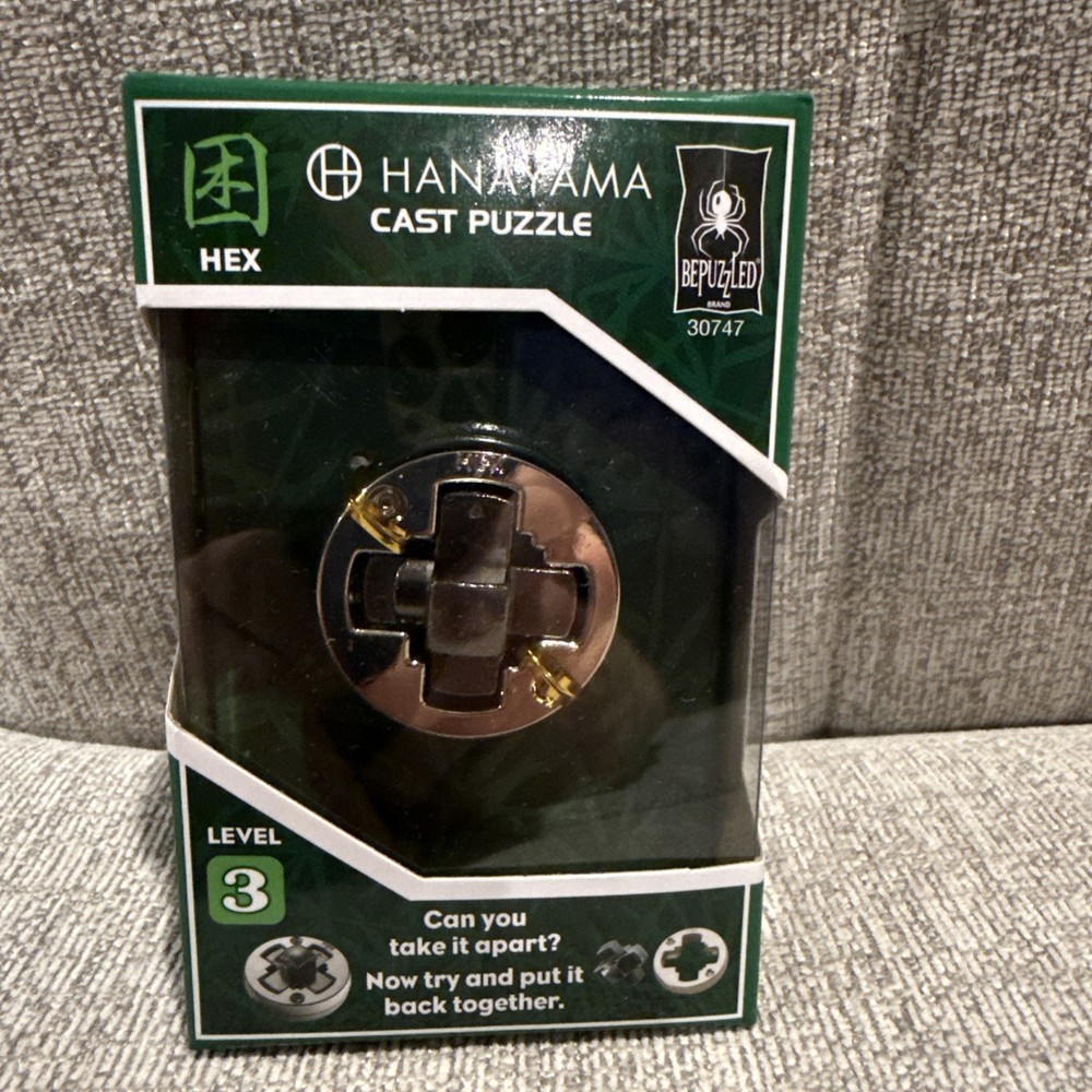 Puzzle: Hanayama: HEX Level 3 Brand New in-box Cast Puzzle