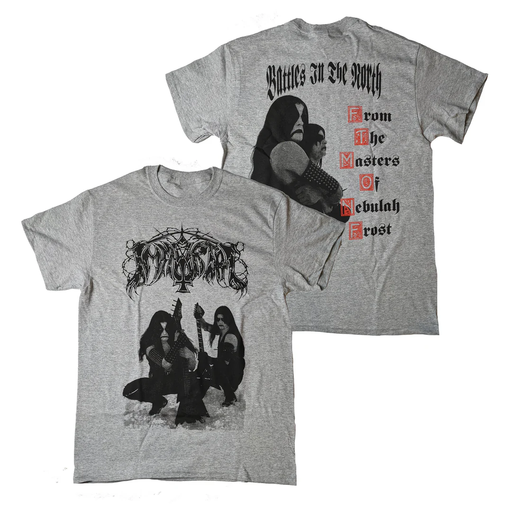 NEW Immortal Band Battles In The North Cotton Sport Grey T Shirt S-5XL JU1069