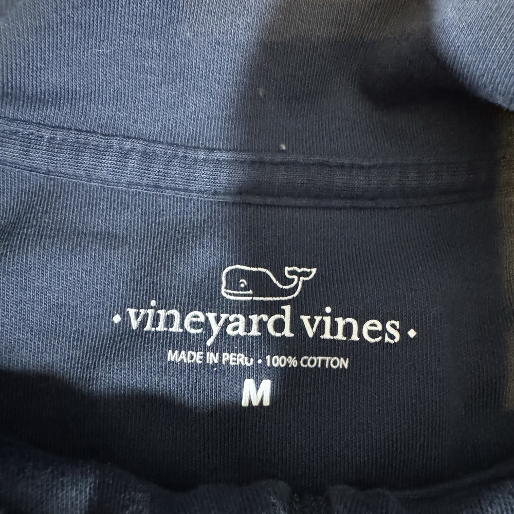 Vineyard Vines Men's Quarter 1/4 Zip Pullover Sweater Blue Size Medium
