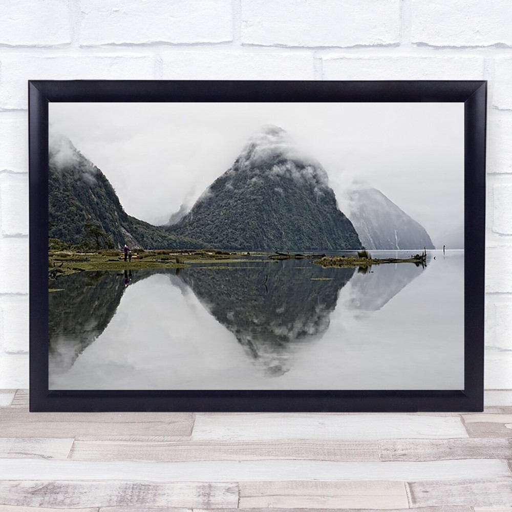 Milford Sound Water Sea Mountains Wall Art Print