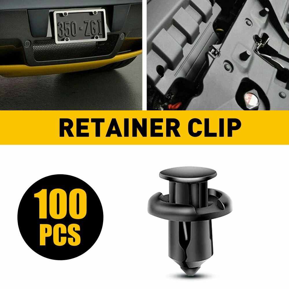 100 PCS Bumper Fender Hood Moulding Side Garnish Grille Retainer Clip Fits Honda