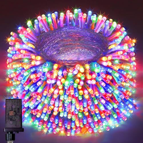 Christmas Lights Outdoor Decorations 8 Modes & Memory 393Ft 1000LED Multicolor