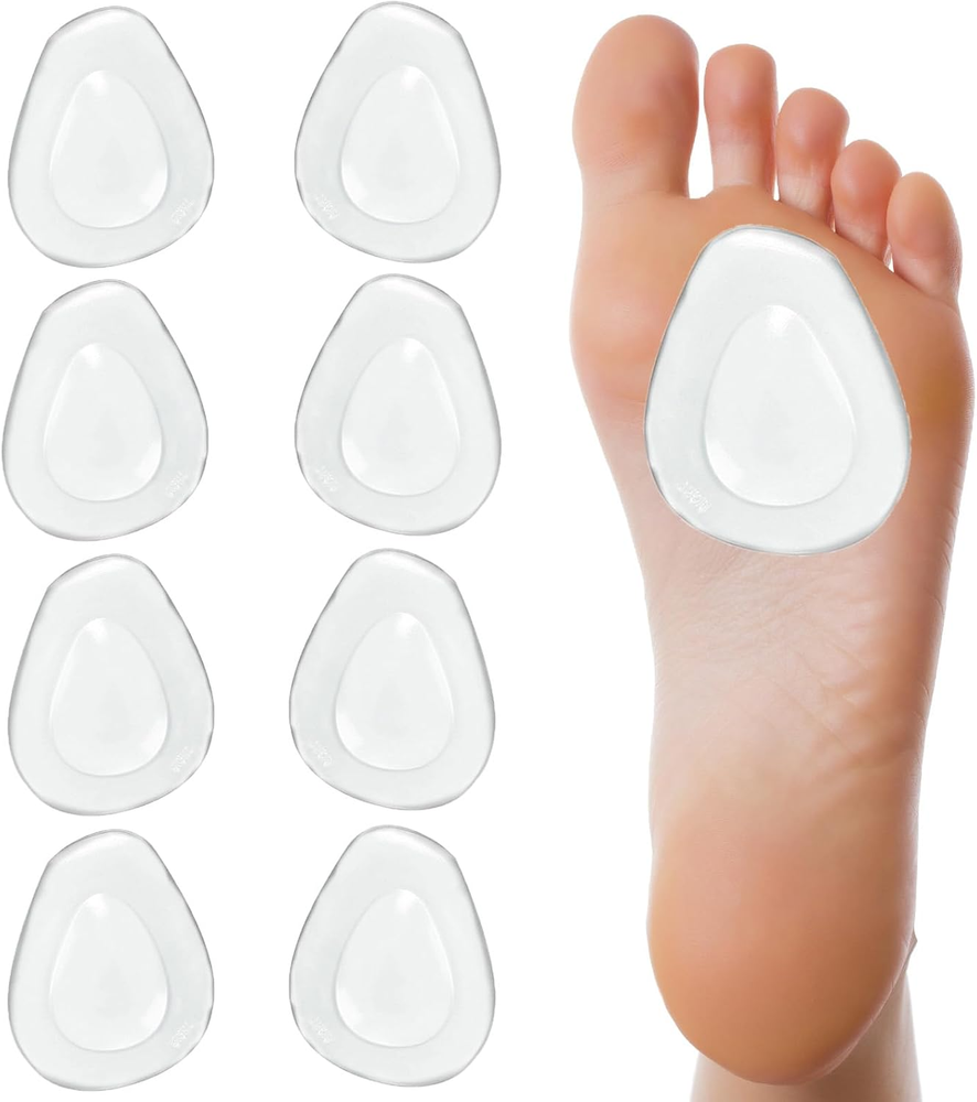 4 Pair Metatarsal Pads Women, Gel Self Adhesive Metatarsal Pads Mens, Firmly Adh