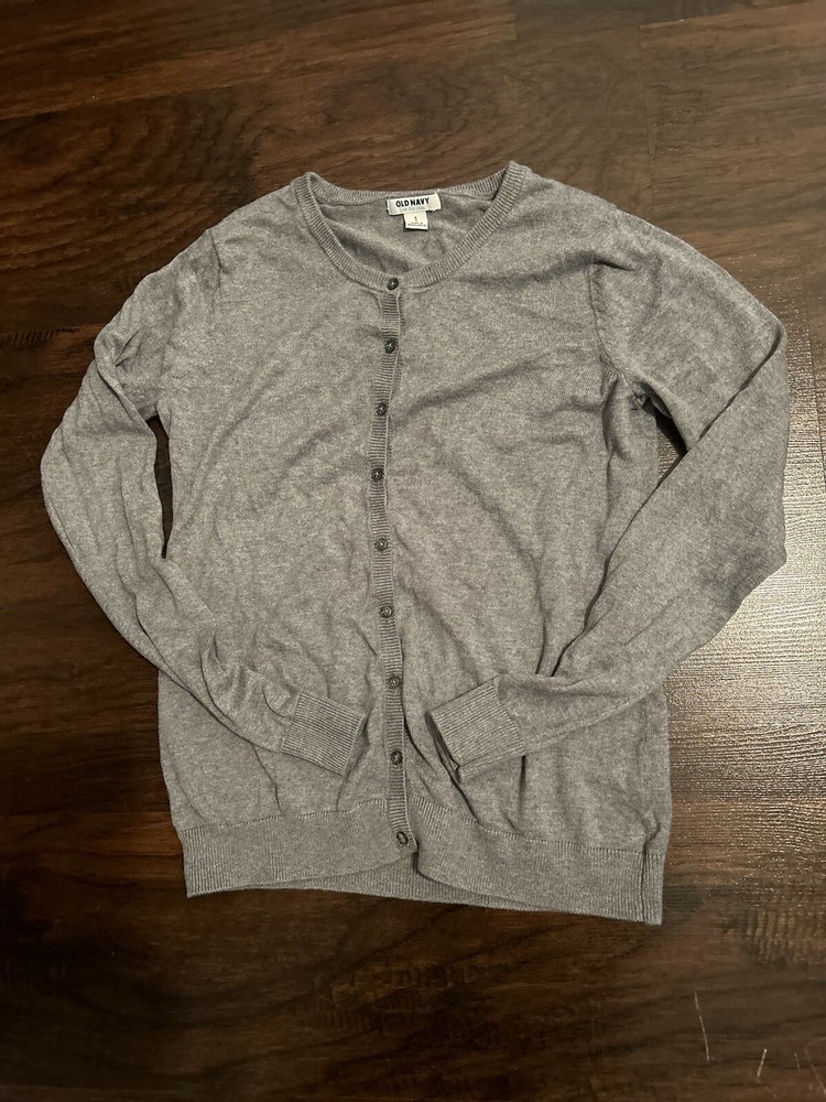 LADIES SZ S OLD NAVY BUTTON FRONT LONG SLEEVED LIGHTWEIGHT CARDIGAN