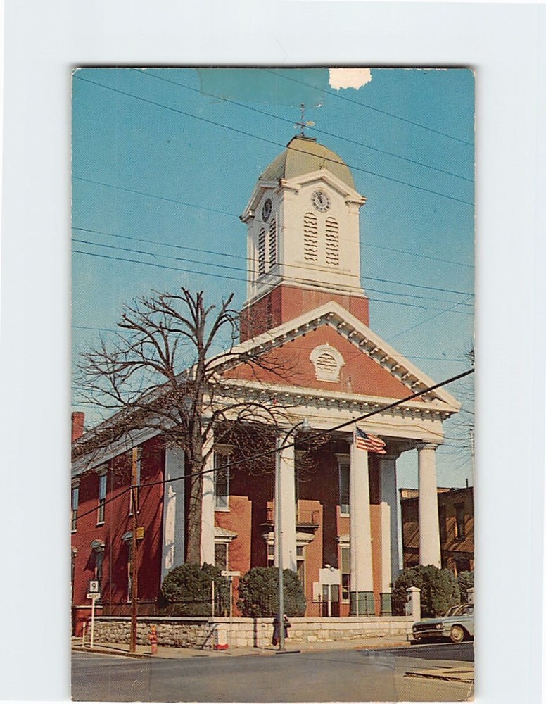 Postcard Famous Jefferson County Court House Charles Town West Virginia USA