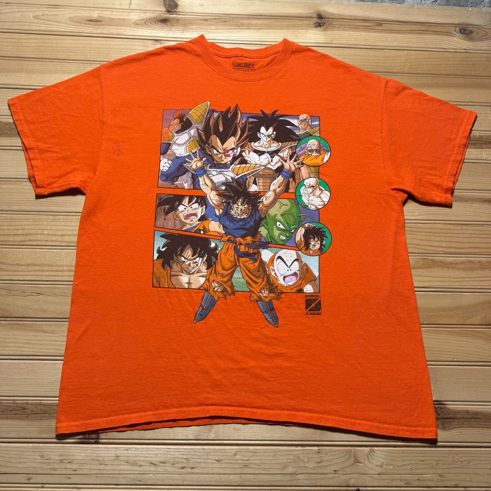 Dragon Ball Z The Saiyan Saga Animation 30th Anniversary Graphic T-Shirt Size XL
