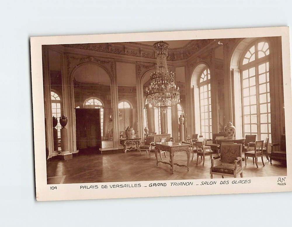 Postcard Salon des Glaces Grand Trianon Palace of Versailles France
