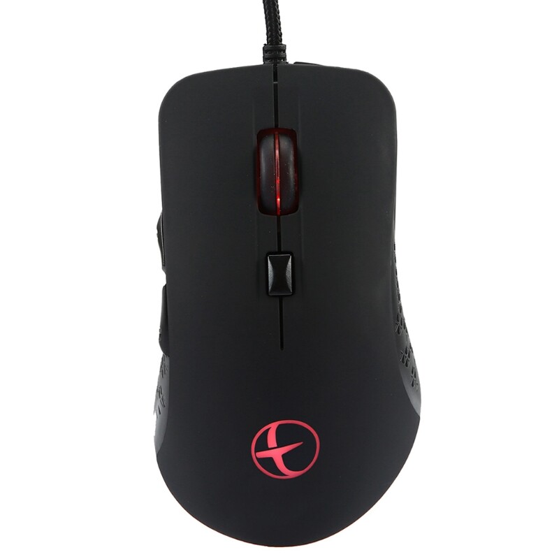 Ergonomic Heated Gaming Mouse with 6 Buttons and 2400 DPI for PC