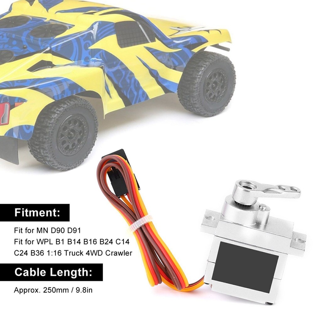 Металлический сервопривод рулевого двигателя 9 г аксессуар подходит для WPL B1 B14 B16 B24 C14 C24 B36