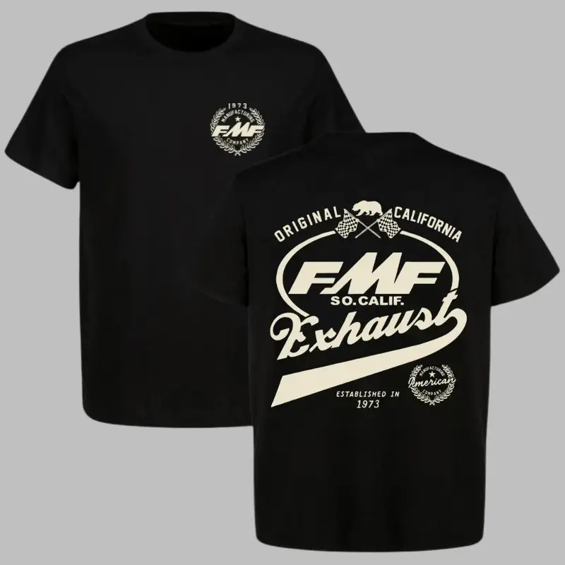 Racing Fuel Dirt Bike T-Shirt Vintage Off-Road Motocross Graphic Tee Unisex