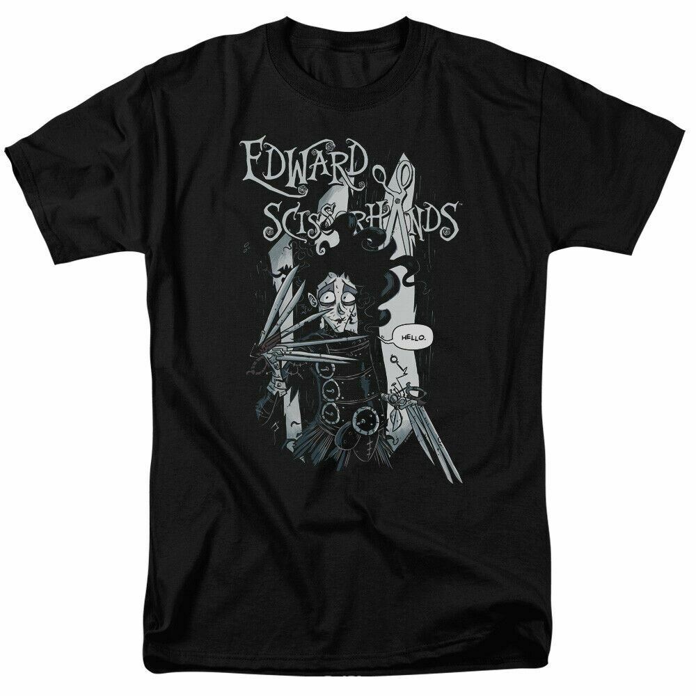 Edward Scissorhands Mens Black 80s Movie T-Shirt Licensed Classic Tee