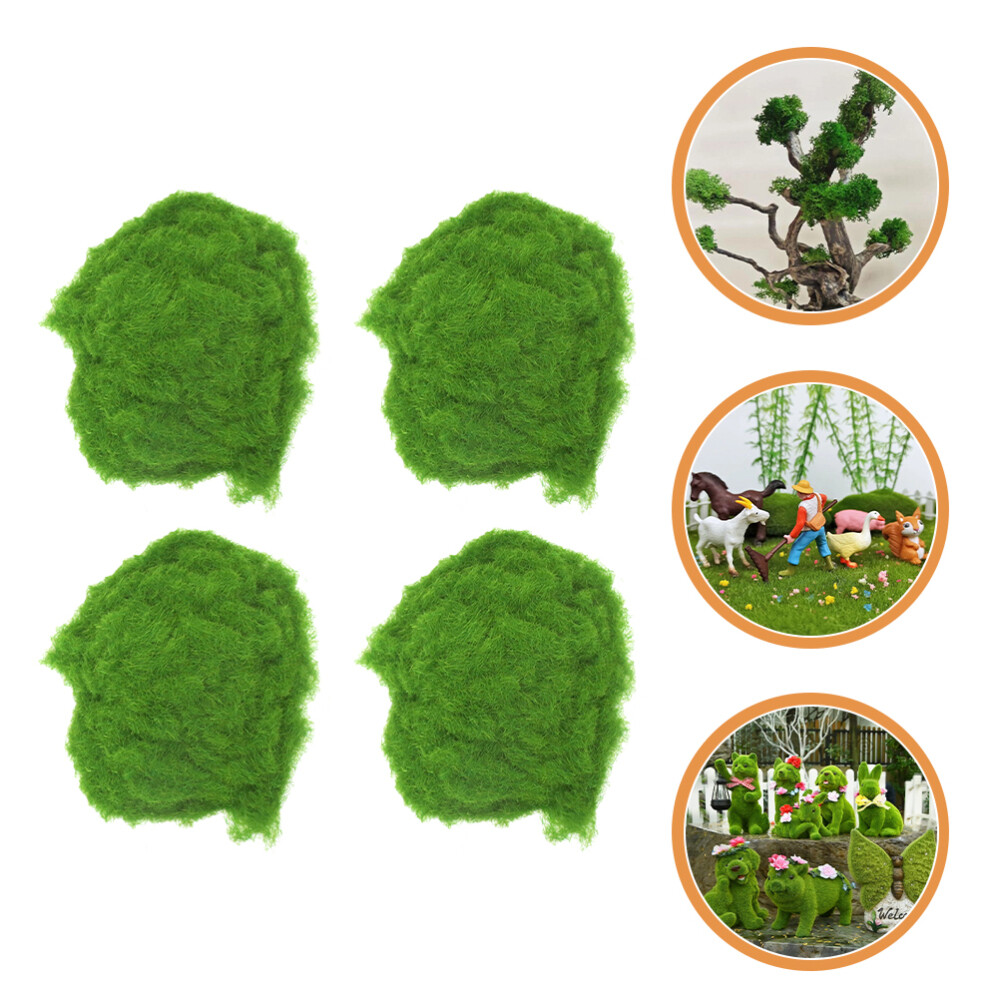 4 Bags Moss Poles for Climbing Plants Model Landscape Decor Realistic Powder