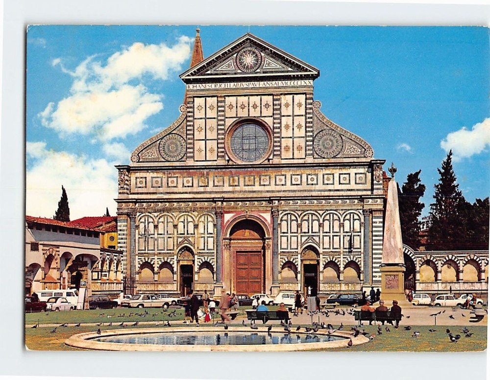 Postcard Church of Santa Maria Novella Florence Italy