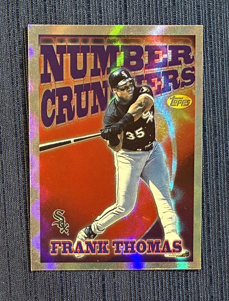 1997 Topps #SB2 Frank Thomas Number Crunchers Refractor NM-MT OR Better HOF