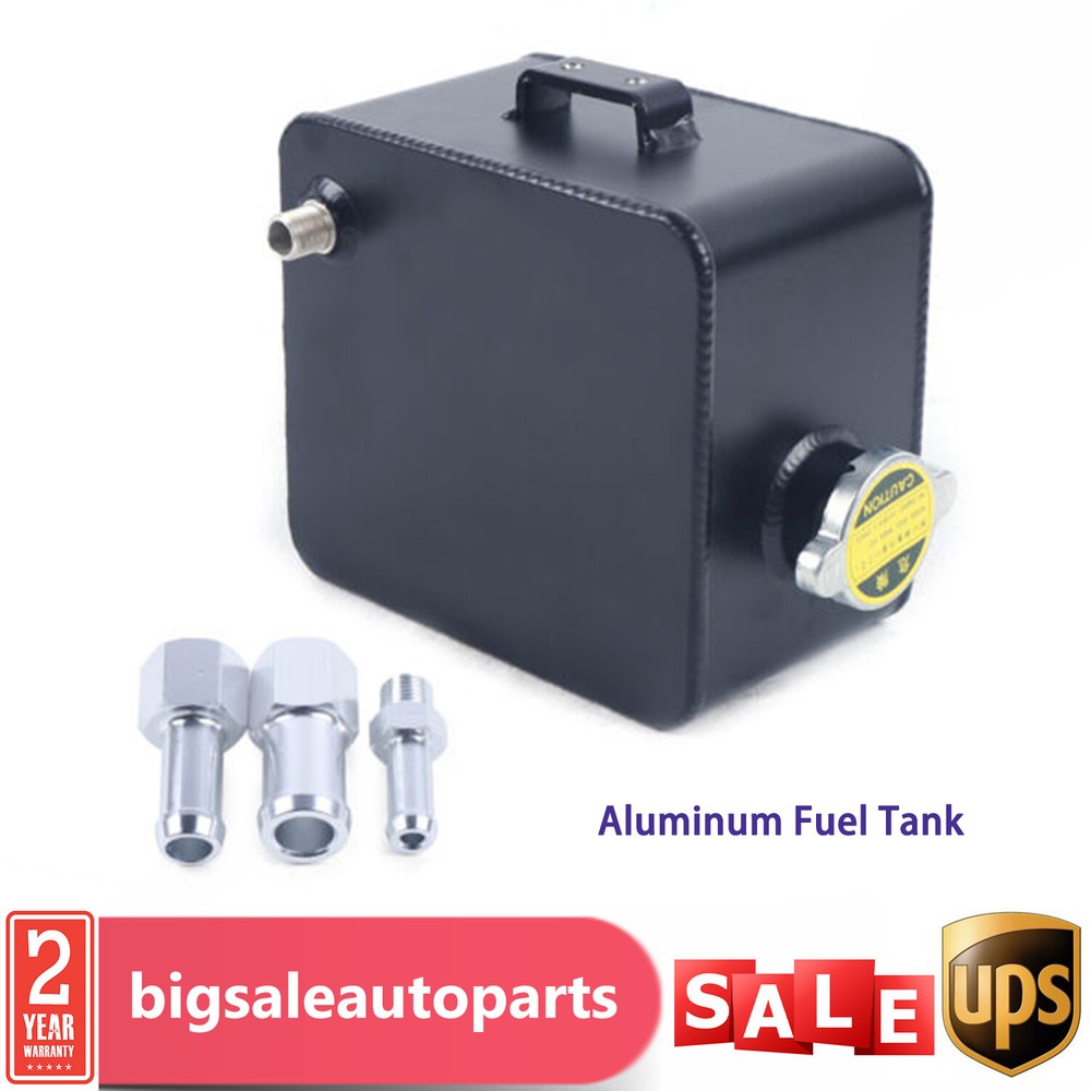 Portable 2.5L Aluminum Racing Fuel Cell Tank with Cap for Drift Cars