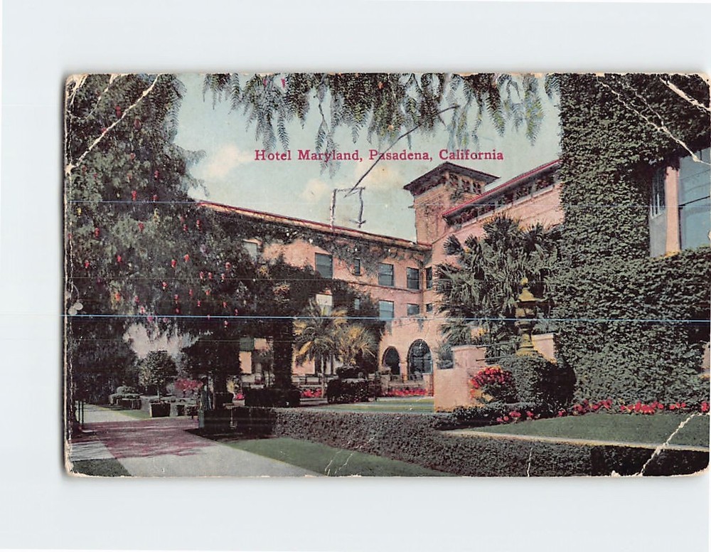 Postcard Hotel Maryland Pasadena California USA