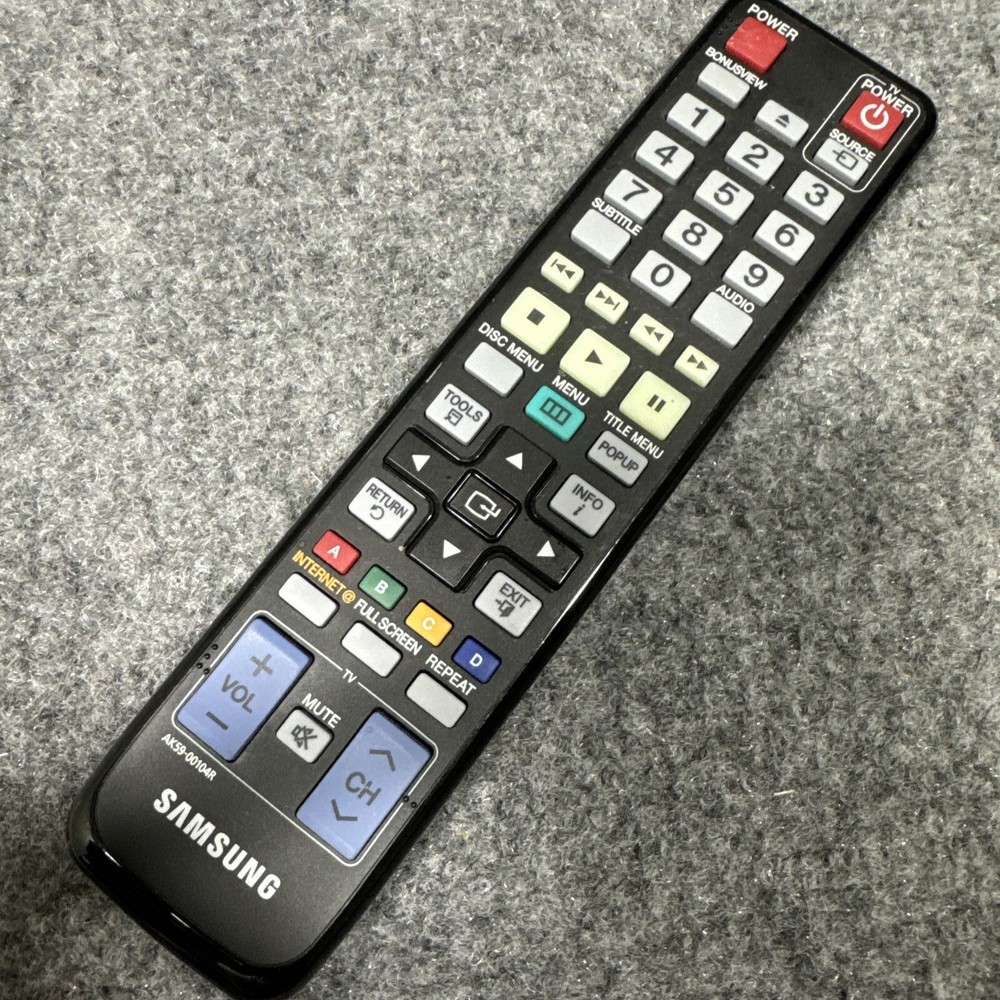 AK59-00104R OEM Remote Samsung Bd-C5500 Bd-P1600 Bd-D5700 DVD Blu-Ray Player