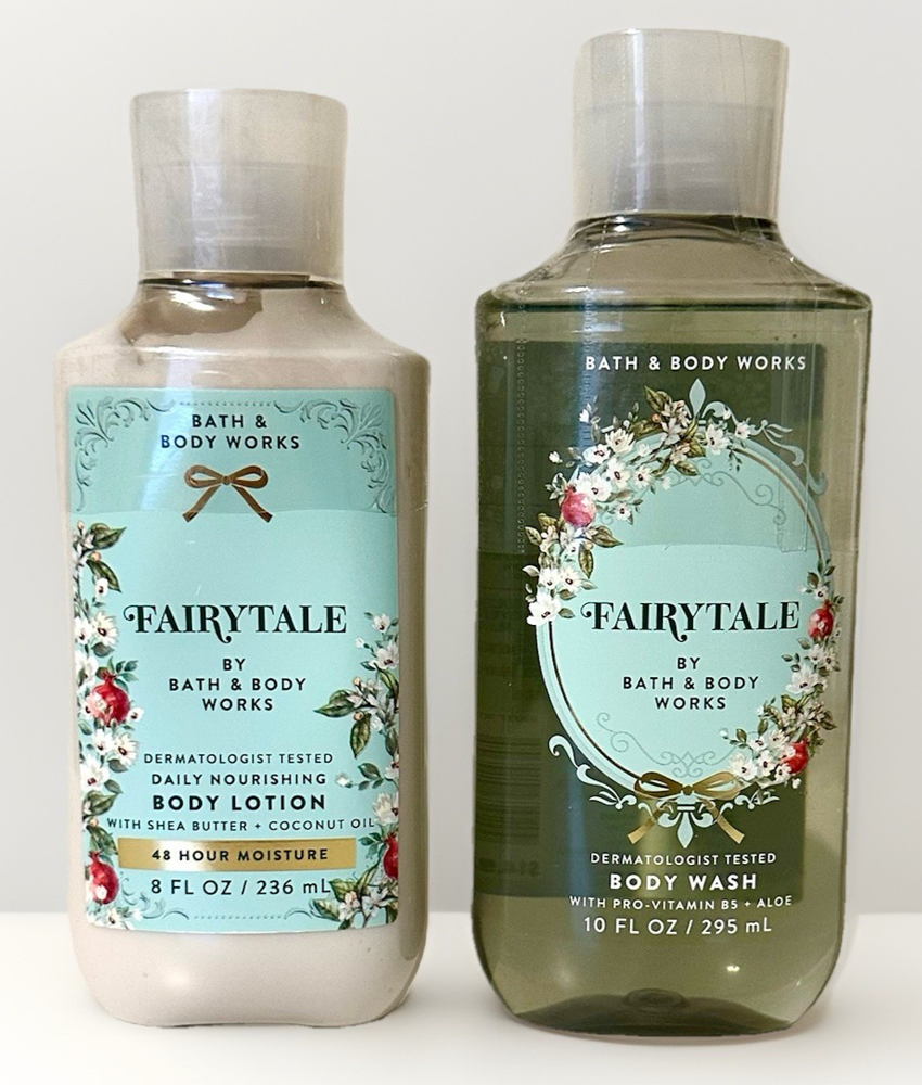 Bath & Body Works Fairytale Body Wash Body Lotion Set Full Size New Sealed