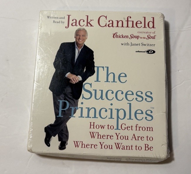 The Success Principles Jack Canfield Audiobook CD 6 Discs HarperAudio Self-Help