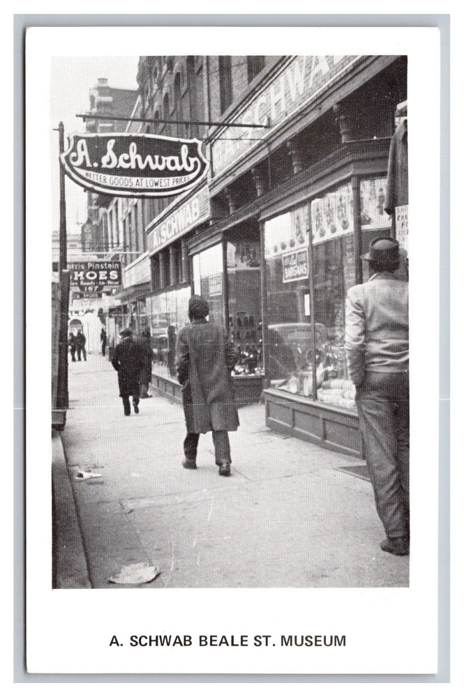 Memphis TN Tennessee A. Schwab Beale Street Museum General Store Street Postcard