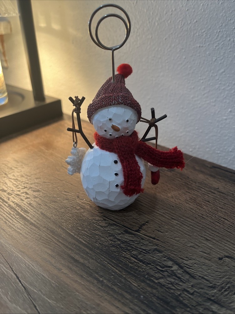 St. Nicholas Square Snowman Photo Or Card Holder
