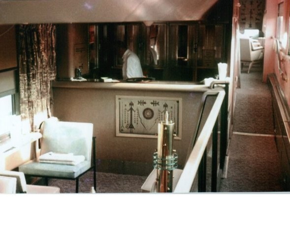 Santa Fe Railroad Super Chief Full Service Bar Accommodation Photo 4 x 6-image
