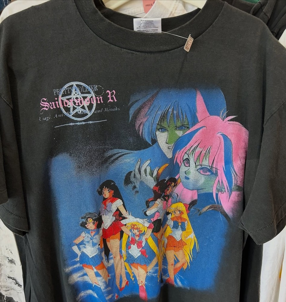 Remake Sailor Moon 90s Graphic Basic Black Unisex T shirt Vtg NH28591
