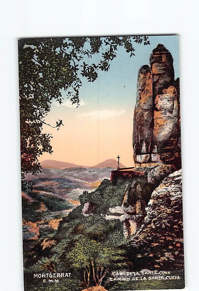 Postcard Campolo De La Santa Cueva Montserrat Spain
