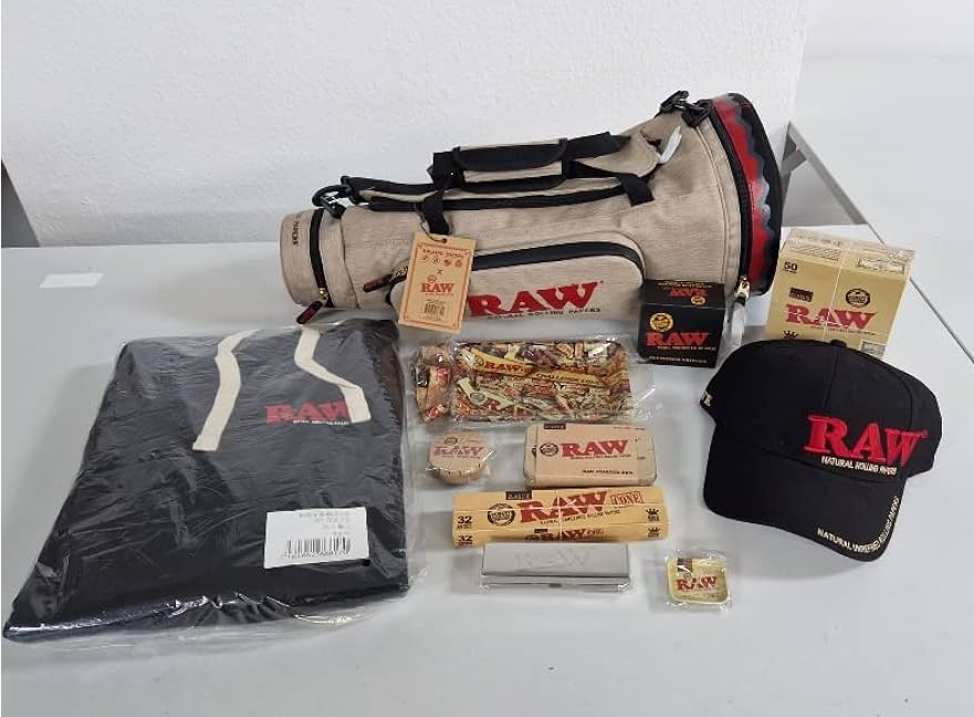 Raw Rolling Papers Cone Shaped Duffle Shoulder Strap Backpack Authentic LARGE