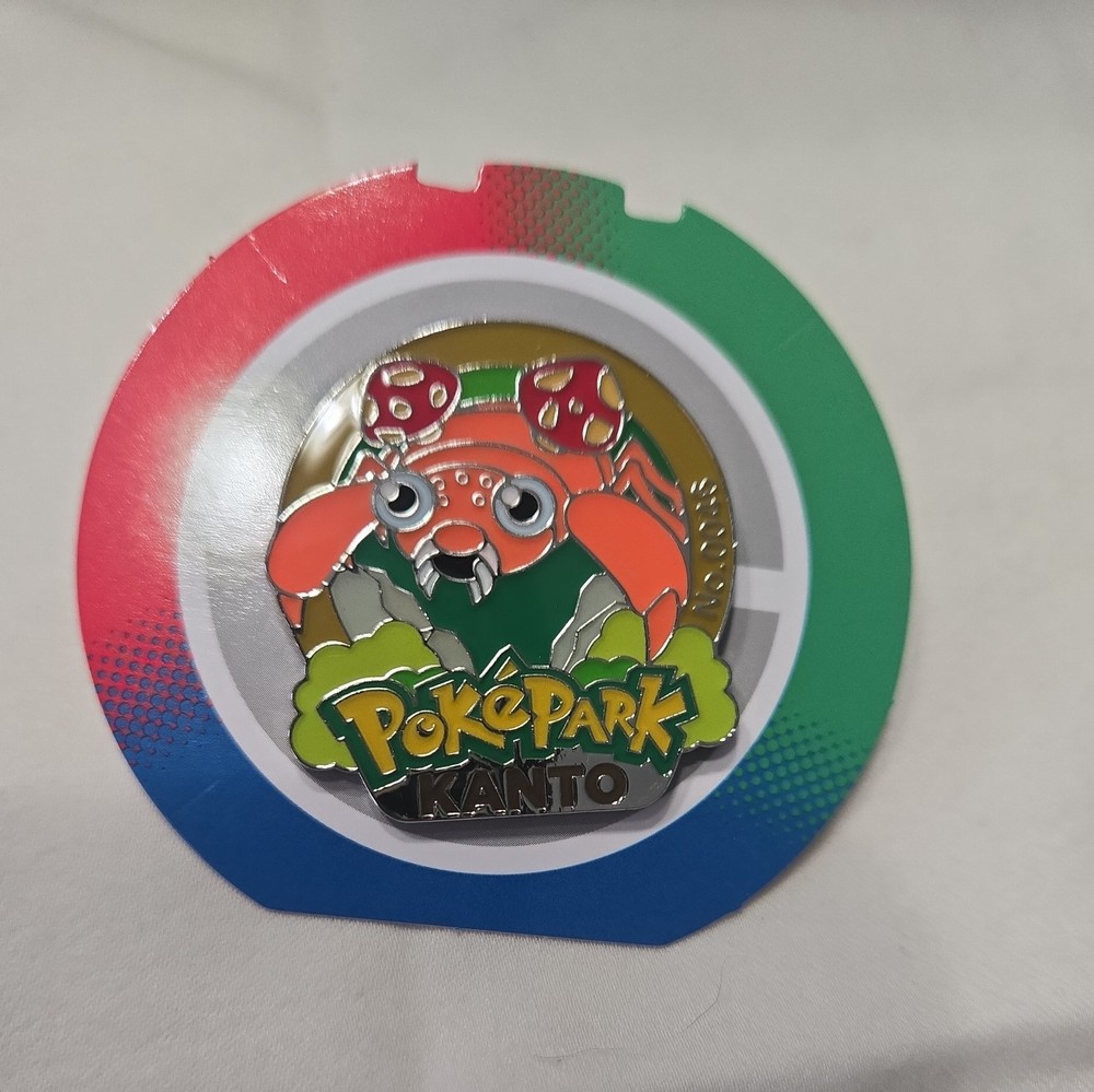 Pokepark Kanto Limited Pokemon Paras No.0046 Pin badge Japan NEW