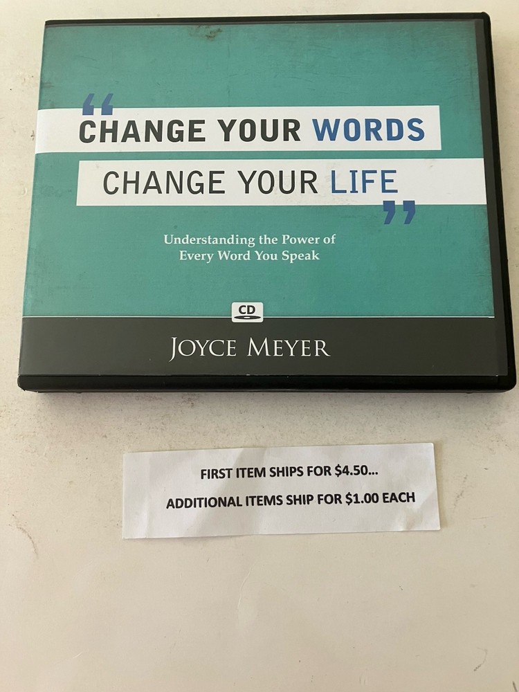 4 CD Set  Joyce Meyer-Change Your Words Change Your Life    $3.25  Ship $4.50/$1