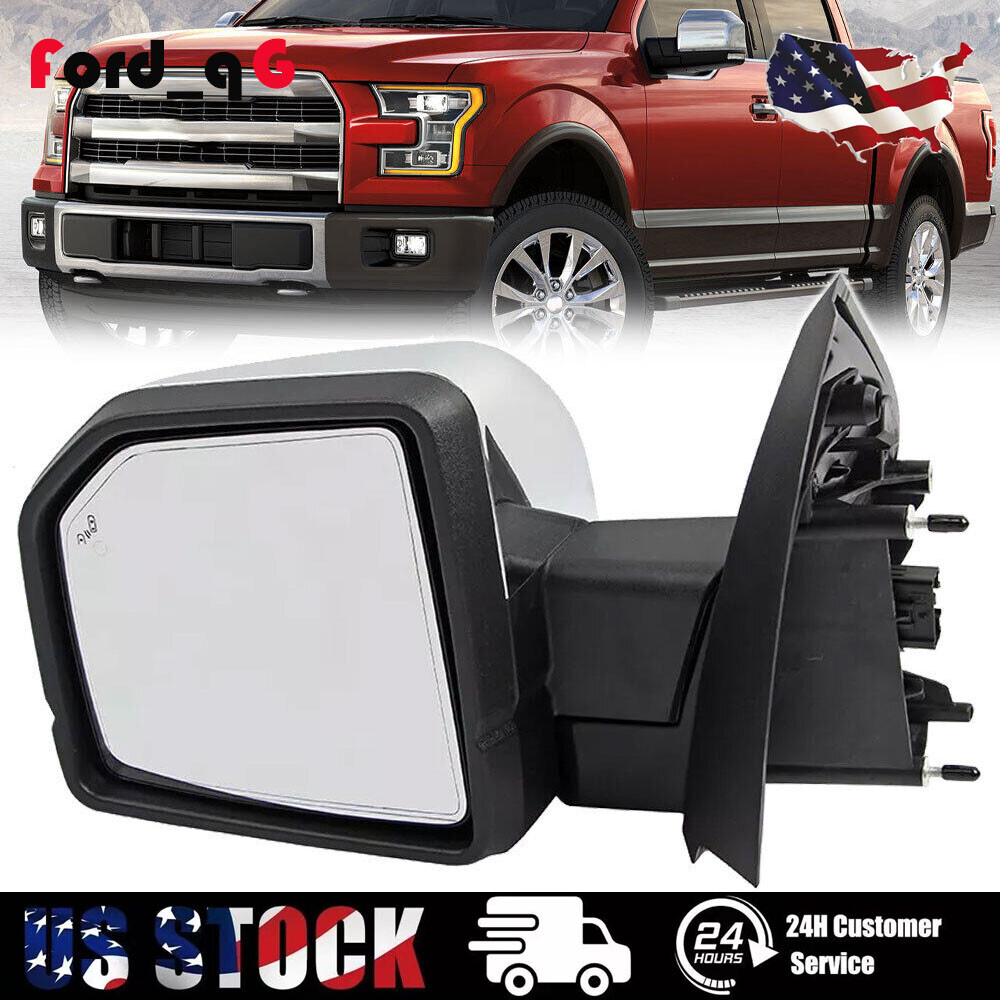 For 2015-2018 Ford F-150 F150 Driver Side Mirror Power Signal Blind Spot 18-Pin