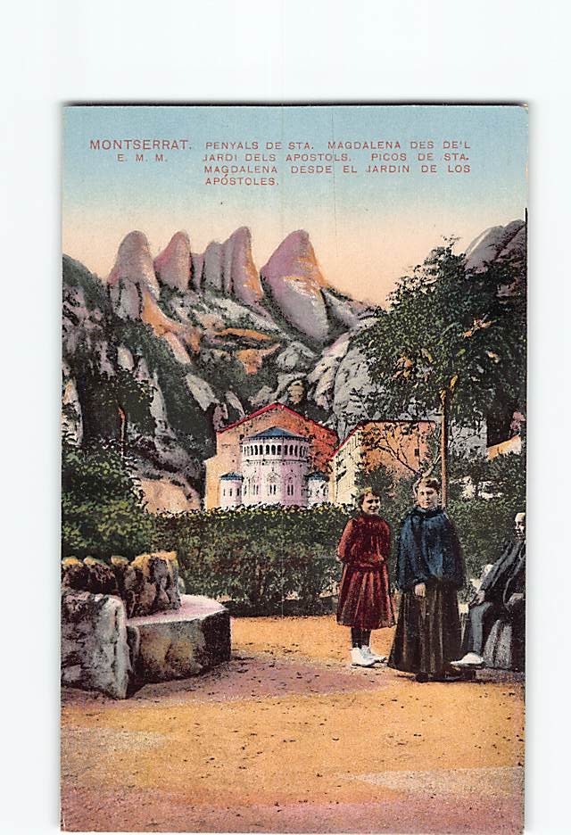 Postcard Picos De Sta. Magdalena Desde El Jardin De Los Apostoles Spain