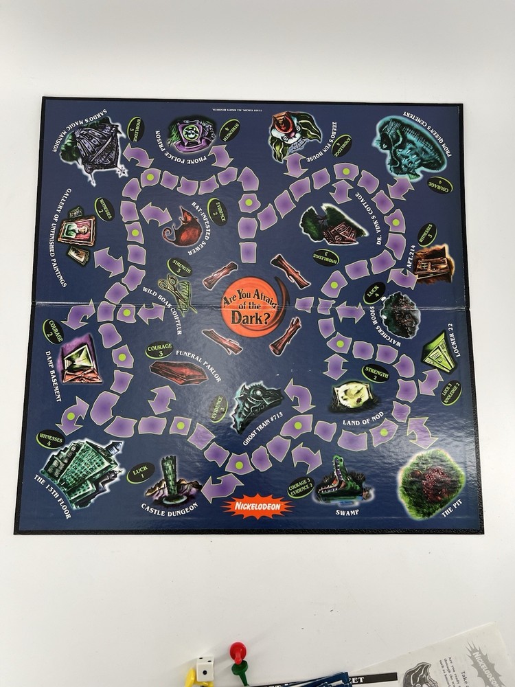 Nickelodeon Are You Afraid of the Dark Board Game 1995 - Replacement  Game Board