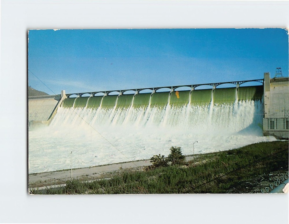 Postcard Spillway Grand Coulee Dam Washington USA