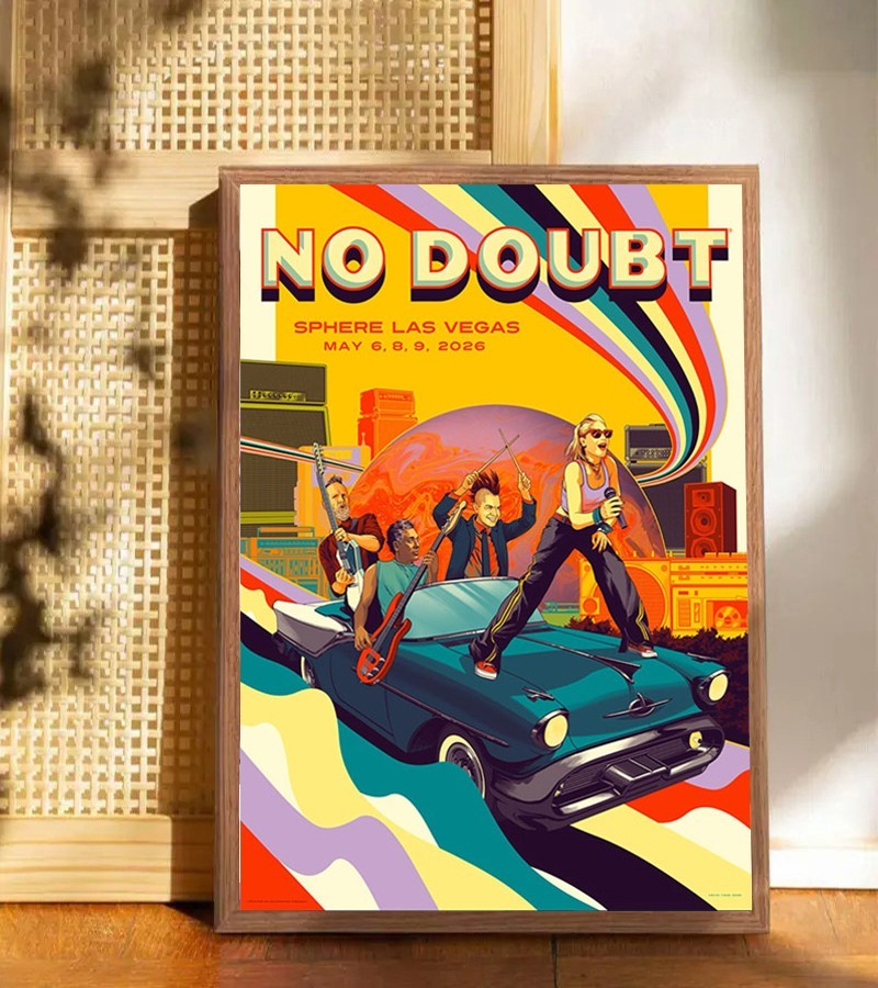 No Doubt May 6 8 9 2026 Sphere Las Vegas NV Tour Poster