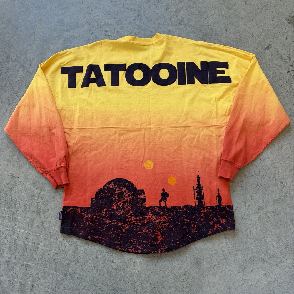 Disney Parks Star Wars Tatooine Spirit Jersey Sunset Luke Skywalker Oversized XS