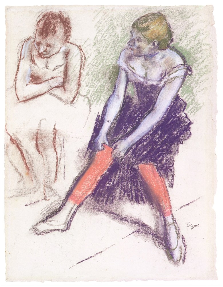 Decor Poster.Ballet school Art Design. SAd ballerinas. HOme Shop Wall Art. 1884