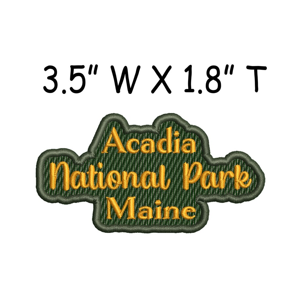 Acadia National Park Patch Embroidered  Iron-on Applique Nature Souvenir-image